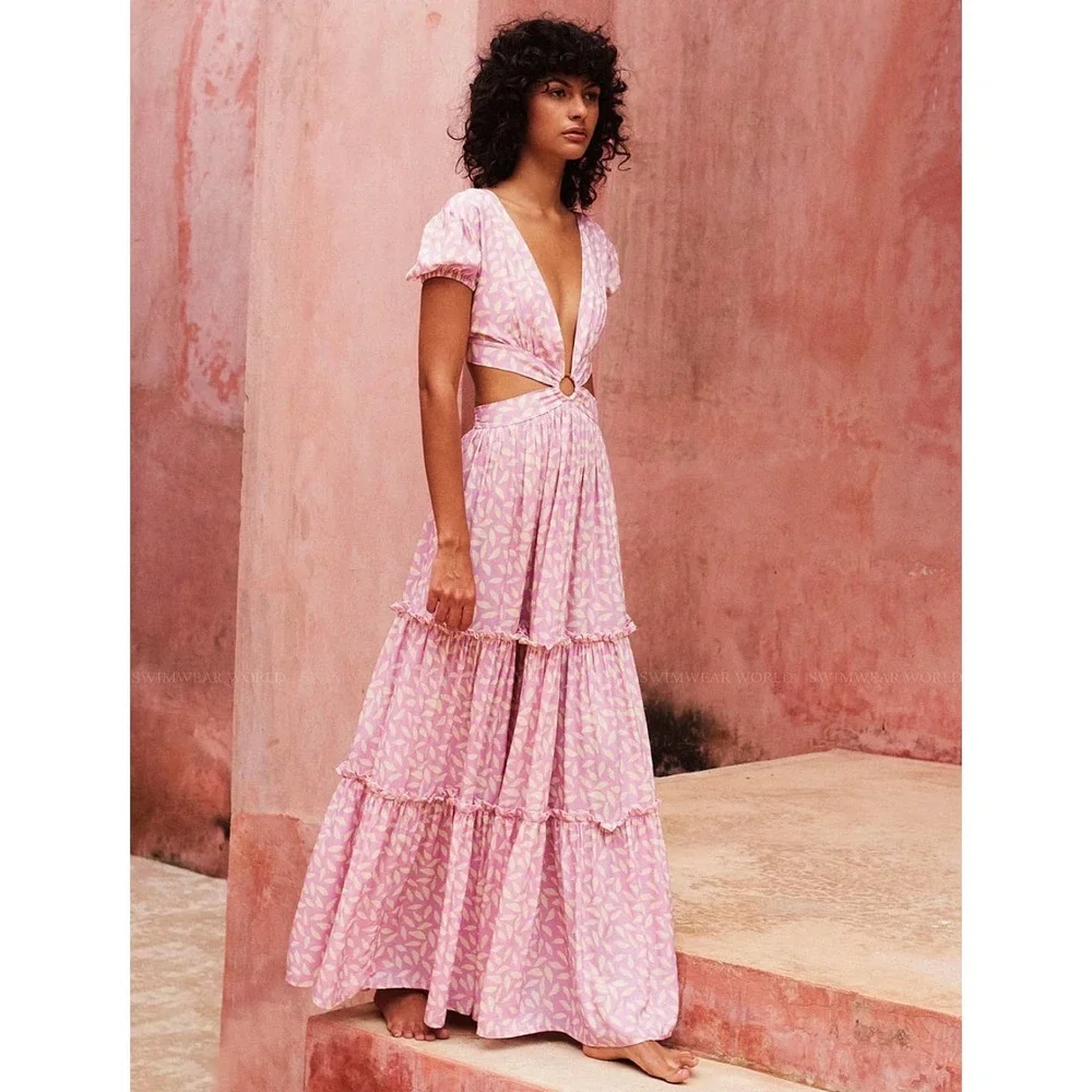 Palmacea Printed Hoop Dress Pink/lavender - Picture 3 of 9